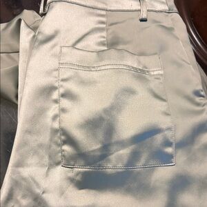 House of Harlow 1960 Women's satin sage carpenter pants